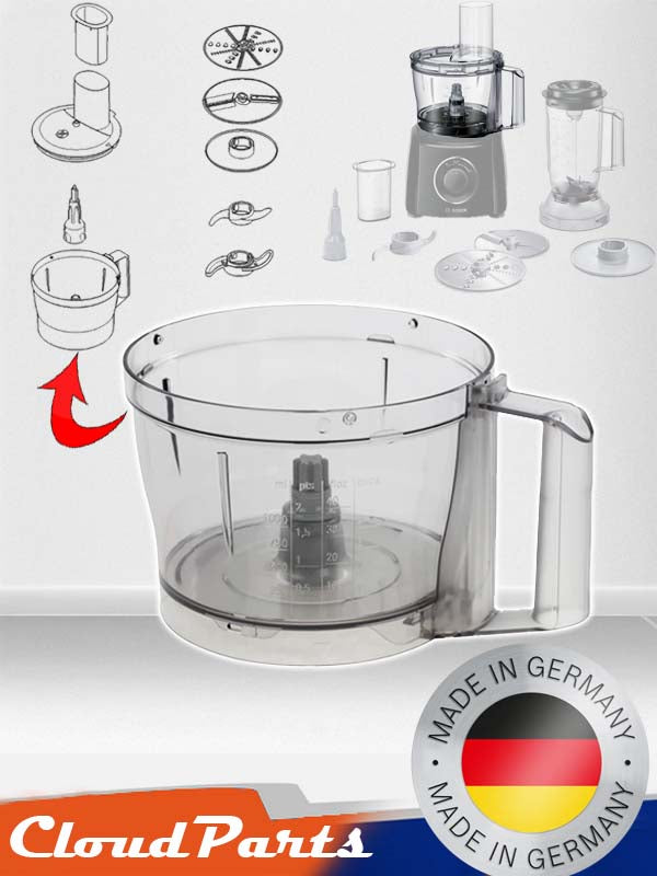 Bosch Blenderlar ile uyumlu Doğrayıcı Hazne (uyumluluğunu sorunuz)
