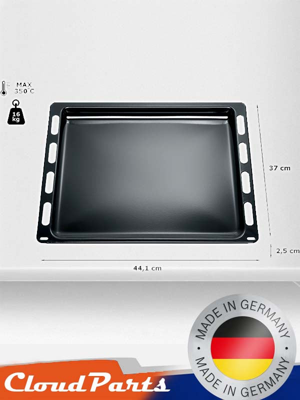 Bosch Siemens Profilo Ankastre Fırınlar ile Uyumlu Orijinal Emaye Fırın Tepsisi