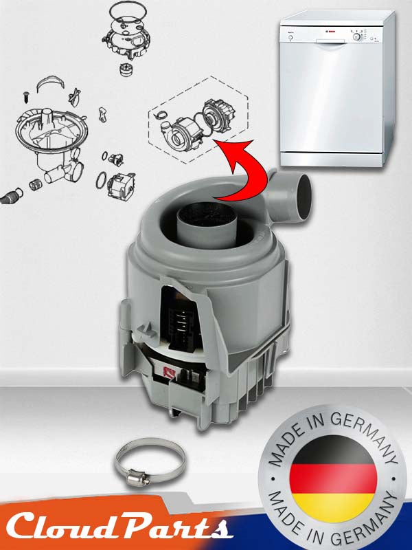 Bulaşık Makinesi Isıtma Pompası Orijinal (uyumluluğunu sorunuz)