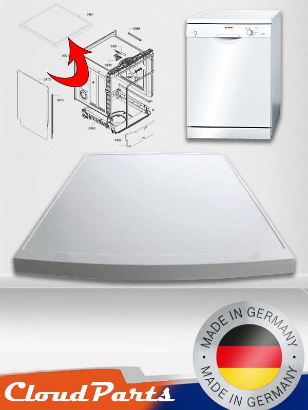 Bosch/Siemens/Profilo Çamaşır Makineleri ile uyumlu Üst Tabla