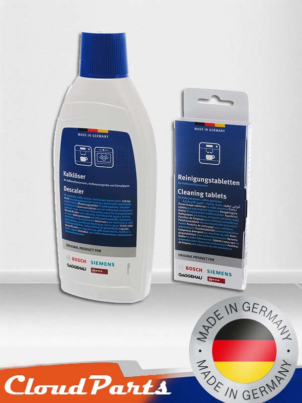 Tam Otomatik Kahve Makineleri İçin Temizlik Seti – Temizlik Tableti ve Sıvı Kireç Çözücü (Uyumluluğunu Sorunuz)