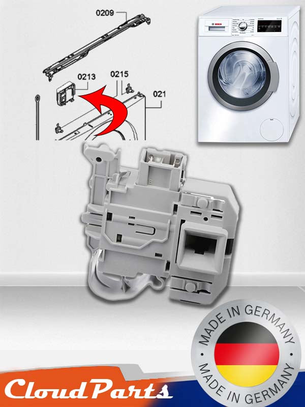 Bosch/Siemens/Profilo Çamaşır Makineleri ile uyumlu Elektriksel Kapak Kilidi (uyumluluğu sorunuz)