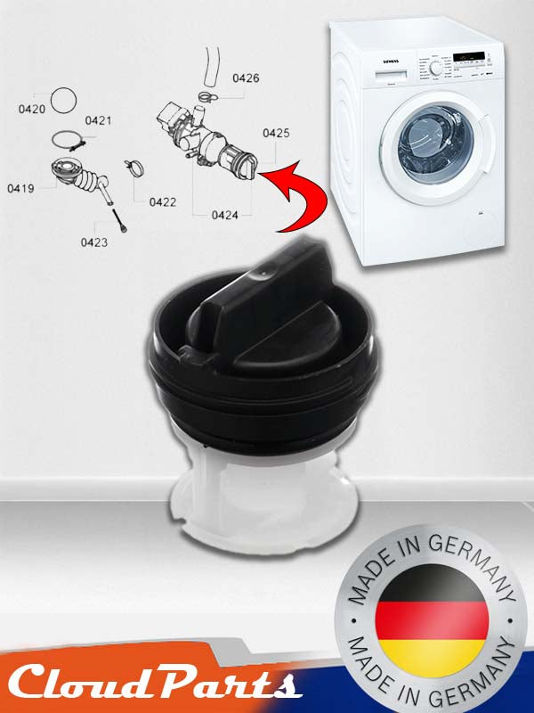 Bosch/Siemens/Profilo Çamaşır Makineleri ile uyumlu Boşaltma Pompası için Filtre (uyumluluğu sorunuz)