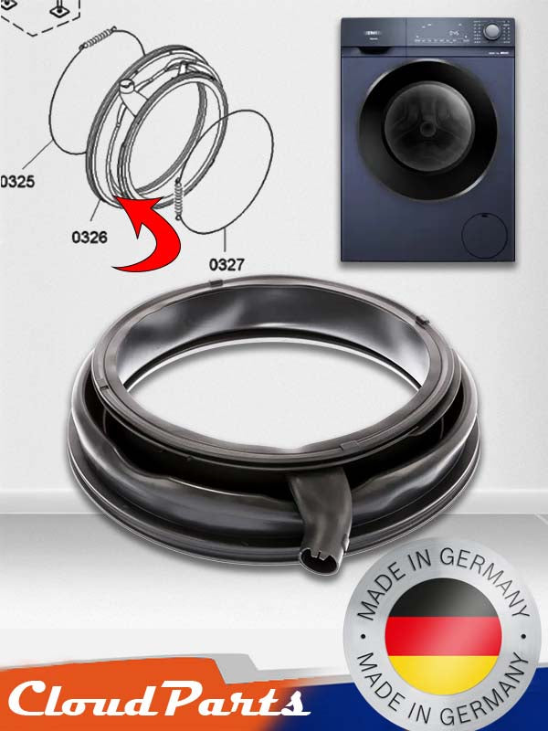 Bosch/Siemens/Profilo Çamaşır Makineleri ile uyumlu Körük Lastiği (uyumluluğu sorunuz)