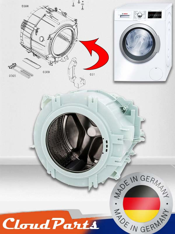 Bosch/Siemens/Profilo Çamaşır Makineleri ile uyumlu 8 - 9 kg Kazan (uyumluluğu sorunuz)