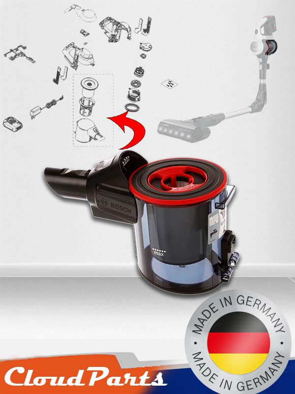 BCS7 Unlimited Serie 7 Şarjlı Süpürge Toz Haznesi-Filtre dahil