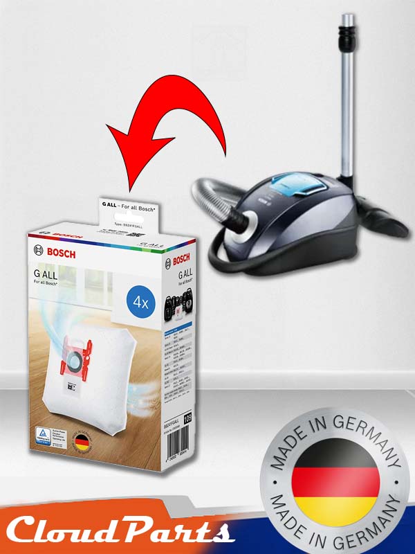 Bosch Elektrikli Süpürgeleri ile uyumlu Kağıt Toz Torbası - 4 Adet (uyumluluğu sorunuz)