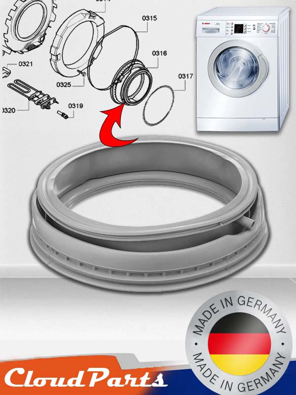 Bosch/Siemens/Profilo Çamaşır Makineleri ile uyumlu Körük Lastiği (uyumluluğu sorunuz)
