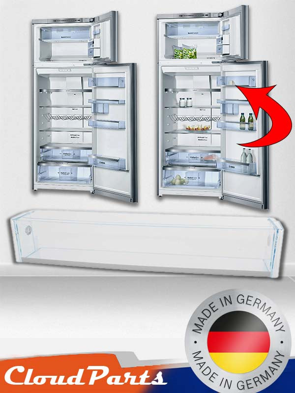 Bosch/Profilo/Siemens Buzdolapları ile uyumlu En Üst Kapaklı Kapı Rafı (uyumluluğu sorunuz)