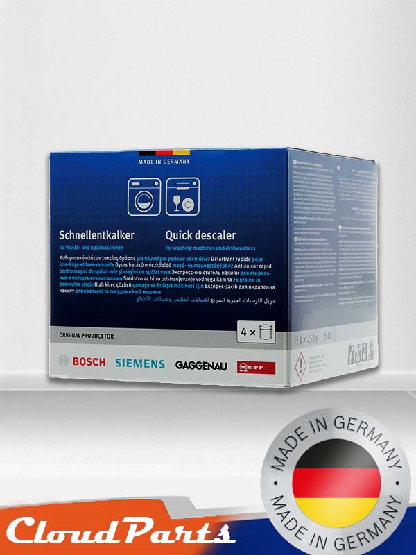 Çamaşır ve Bulaşık Makineleri için Kireç Çözücü (4'lü Ekonomik Paket)