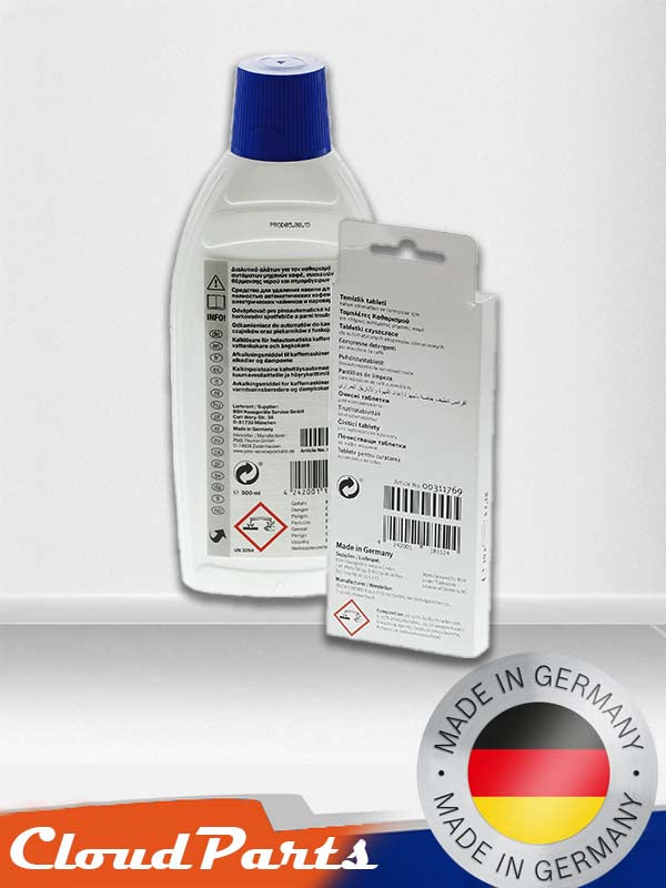 Tam Otomatik Kahve Makineleri İçin Temizlik Seti – Temizlik Tableti ve Sıvı Kireç Çözücü (Uyumluluğunu Sorunuz)