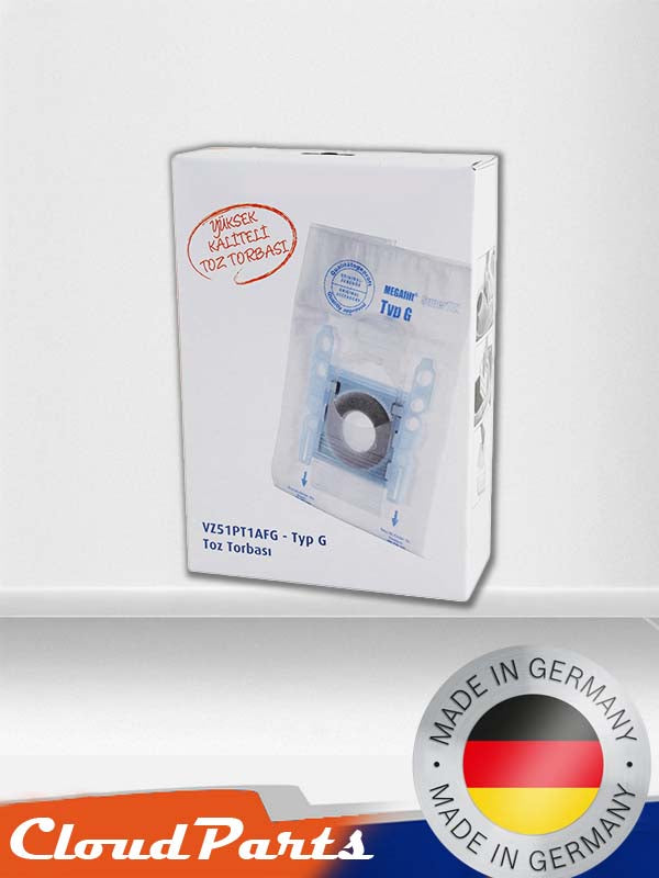 Bosch/Siemens/Profilo Elektrikli Süpürgeleri ile uyumlu  Kağıt Toz Torbası - G Tipi - 5 kağıt torba ve 1 mikrofiltre (uyumluluğu sorunuz)