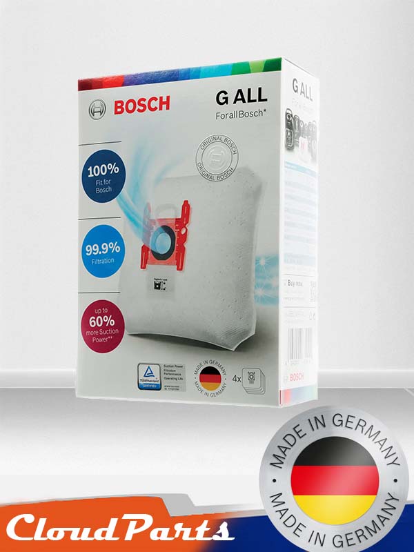 Bosch Elektrikli Süpürgeleri ile uyumlu Kağıt Toz Torbası - 4 Adet (uyumluluğu sorunuz)