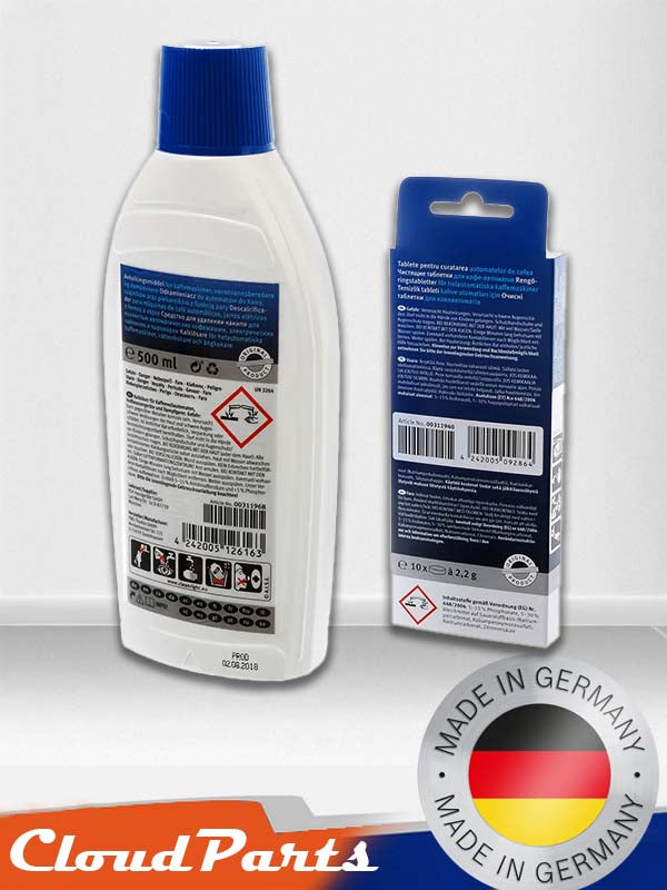 Tam Otomatik Kahve Makineleri İçin Temizlik Seti – Temizlik Tableti ve Sıvı Kireç Çözücü (Uyumluluğunu Sorunuz)